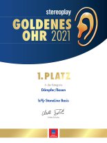 Urkunde Goldenes Ohr 2020 stereoplay1